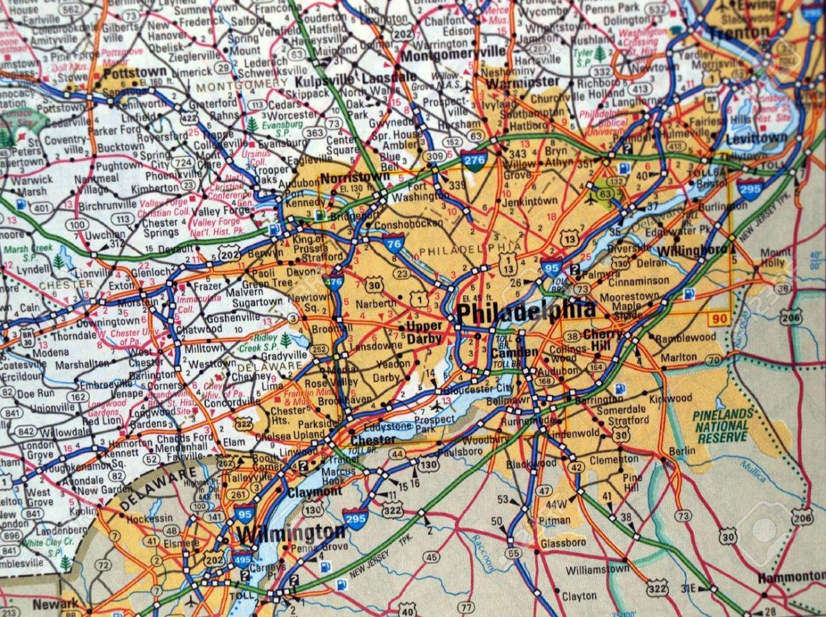 mapa de Philadelphia, pa