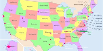 Filadelfia nos mapa