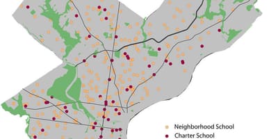 Filadelfia distrito escolar mapa