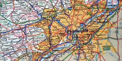 Mapa de Philadelphia, pa