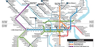 Mapa Metro de Filadelfia