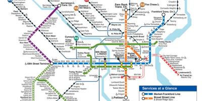 Philly metro mapa