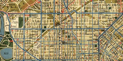 Rúa mapa de Filadelfia