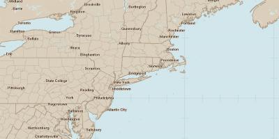 Radar mapa Filadelfia