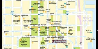 Mapa histórico de Filadelfia