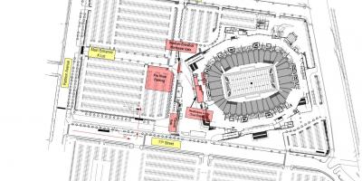 Lincoln financial campo aparcadoiro mapa