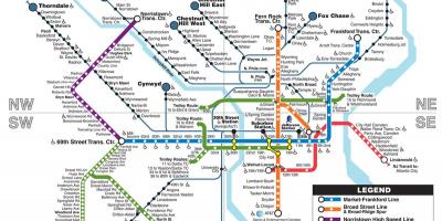 Mapa de metro Phila